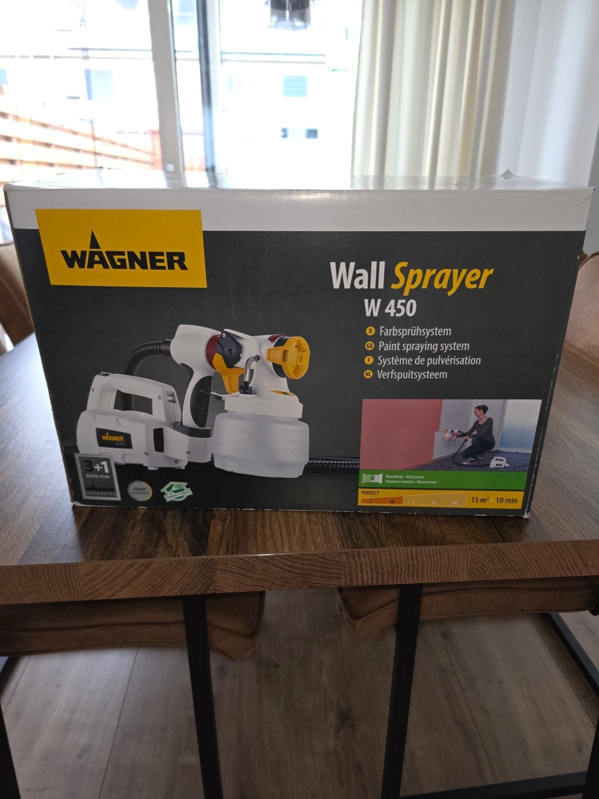 Wagner Wall Sprayer W 450 Verfspuitsysteem Nieuw, Ophalen of Verzenden, Zo goed als nieuw, Verfspuit of Verfpomp