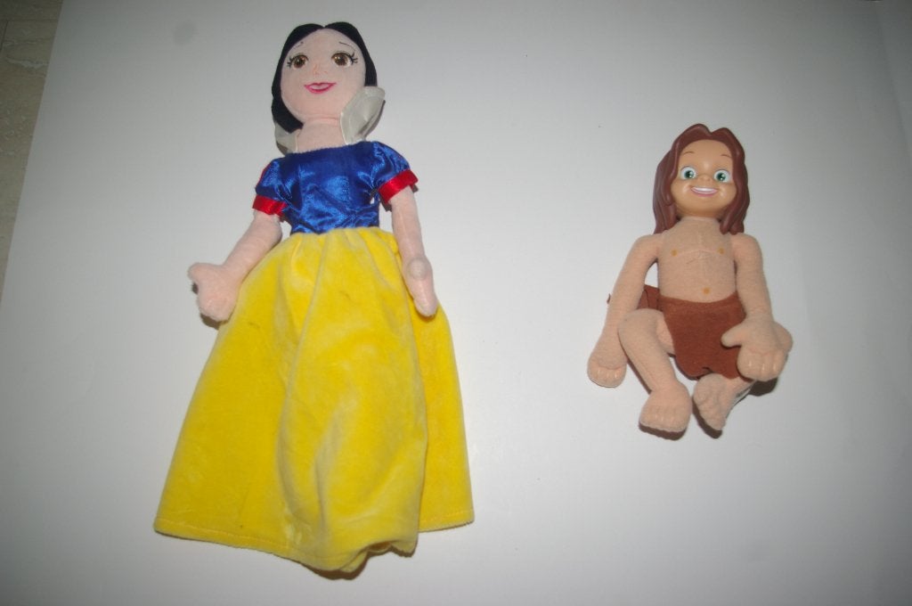 Vier Disney figuren / knuffels. Nieuw, Ophalen of Verzenden, Overige typen