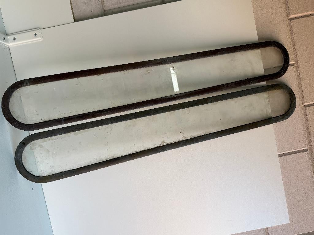 2 x Bronzen patrijspoort 900 x 150 mm, Ophalen of Verzenden, Gebruikt, Overige typen