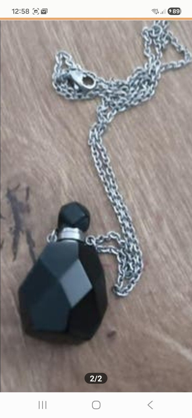 Zwart mini parfum flesje, Ophalen of Verzenden, Zo goed als nieuw, Rood, Overige materialen