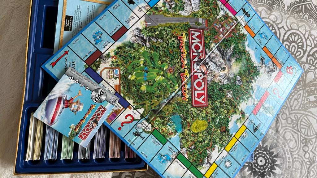 Monopoly Tropical Tycoon - DVD TV Spel, Hobby en Vrije tijd, Gezelschapsspellen | Bordspellen, Een of twee spelers, Ophalen of Verzenden