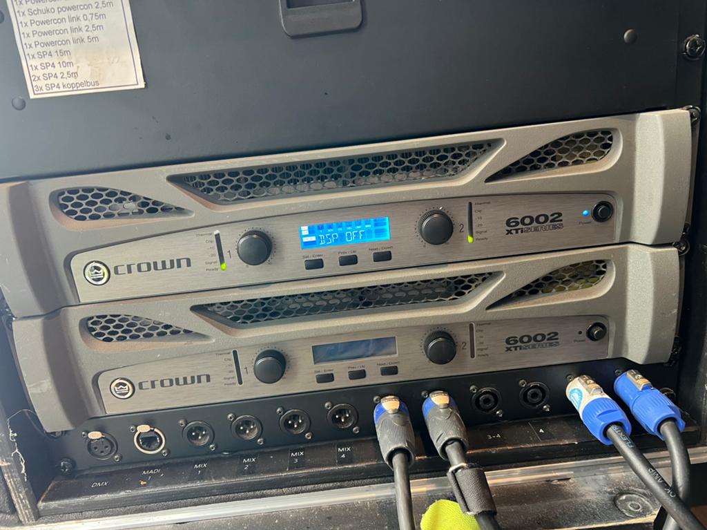 crown xti 6002 versterkers., Ophalen of Verzenden, Minder dan 500 watt