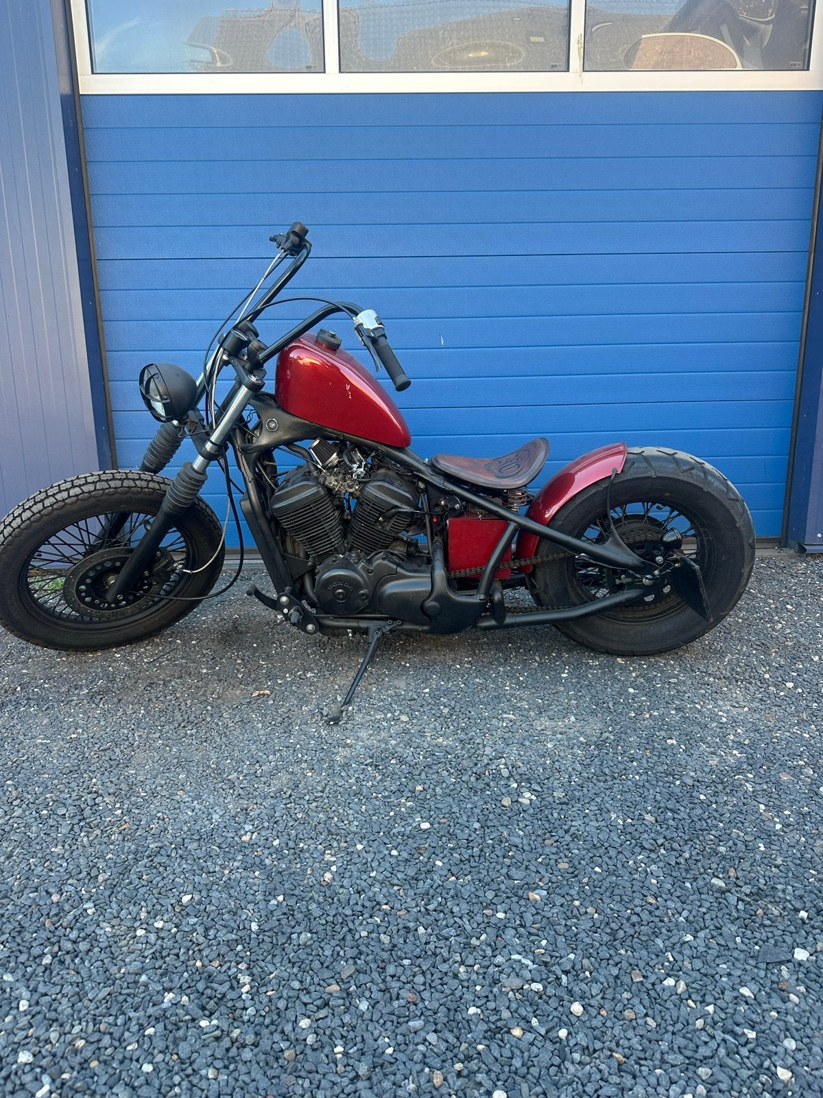Unieke Custom Bobber - Honda Shadow VT600 hardtail A2, 2 cilinders, Sportuitlaat, Chopper, Gebruikt