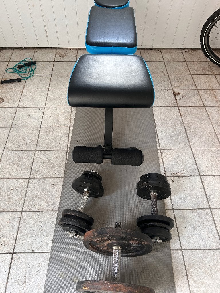 Trainingbank + halters, Ophalen, Gebruikt, Buik, Halterset