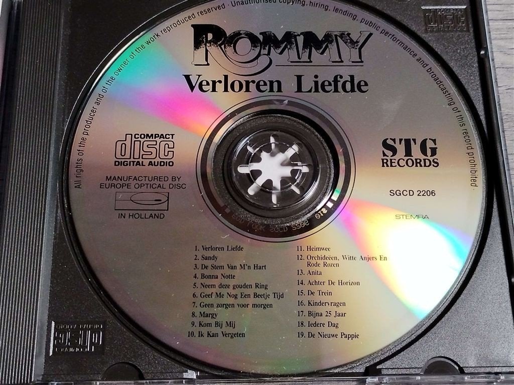 Rommy – Verloren Liefde, Ophalen of Verzenden, Zo goed als nieuw, Levenslied of Smartlap