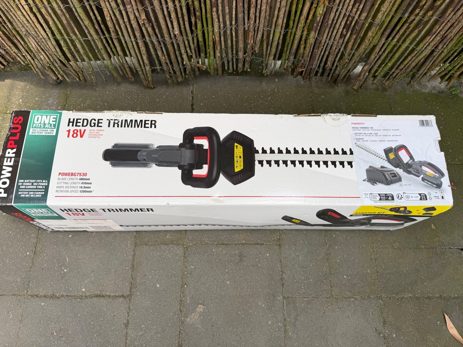 Powerplus Heggenschaar 18V - Nieuw in doos, Ophalen of Verzenden, Nieuw, Accu
