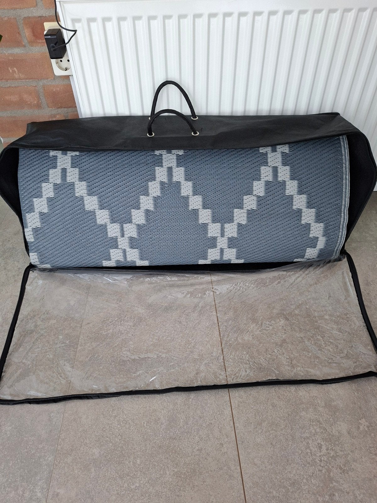Patio mat diamond . Afm. 380x240 cm, Ophalen, Zo goed als nieuw