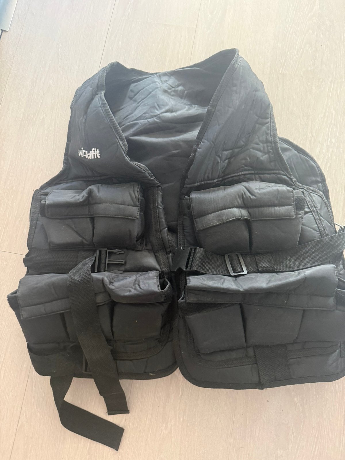 VirtuFit Verstelbaar Gewichtsvest Pro - 20 kg - Zwart, Ophalen of Verzenden, Zo goed als nieuw