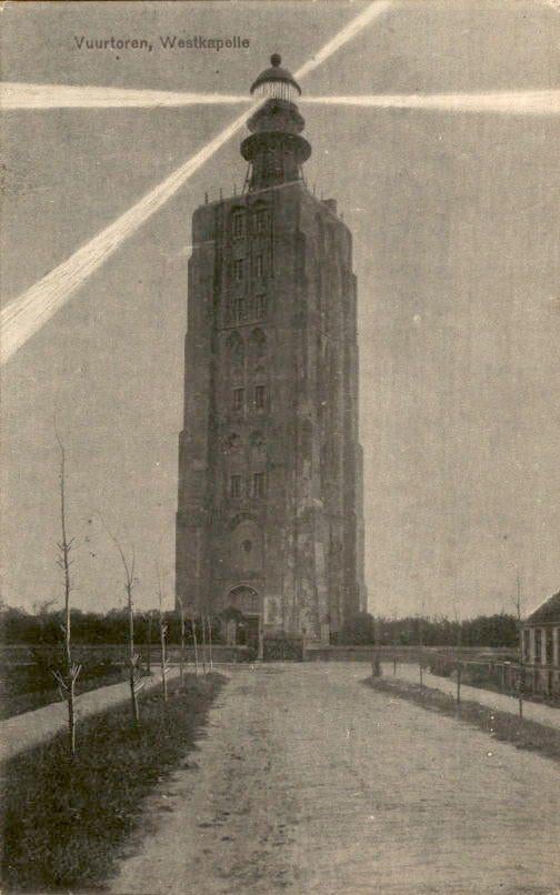 Westkapelle - Vuurtoren, Ophalen of Verzenden, Voor 1920, Gelopen, Zeeland