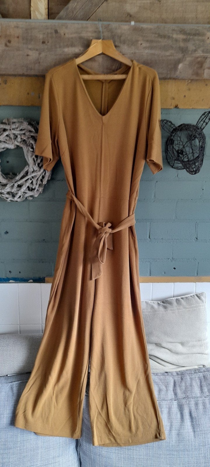 okergele jumpsuit maat XL Hema, Kleding | Dames, Jumpsuits, Geel, Maat 46/48 (XL) of groter, Ophalen of Verzenden, Gedragen