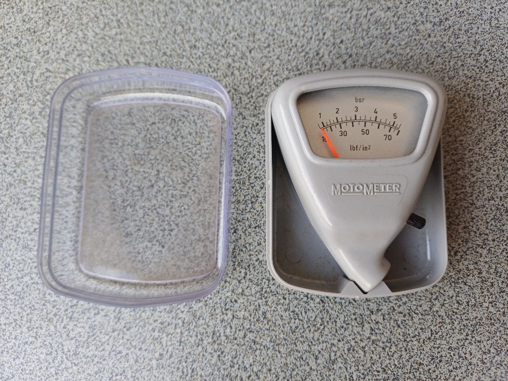 Vintage Motometer bandenspanningsmeter, Auto diversen, Ophalen of Verzenden, Gebruikt