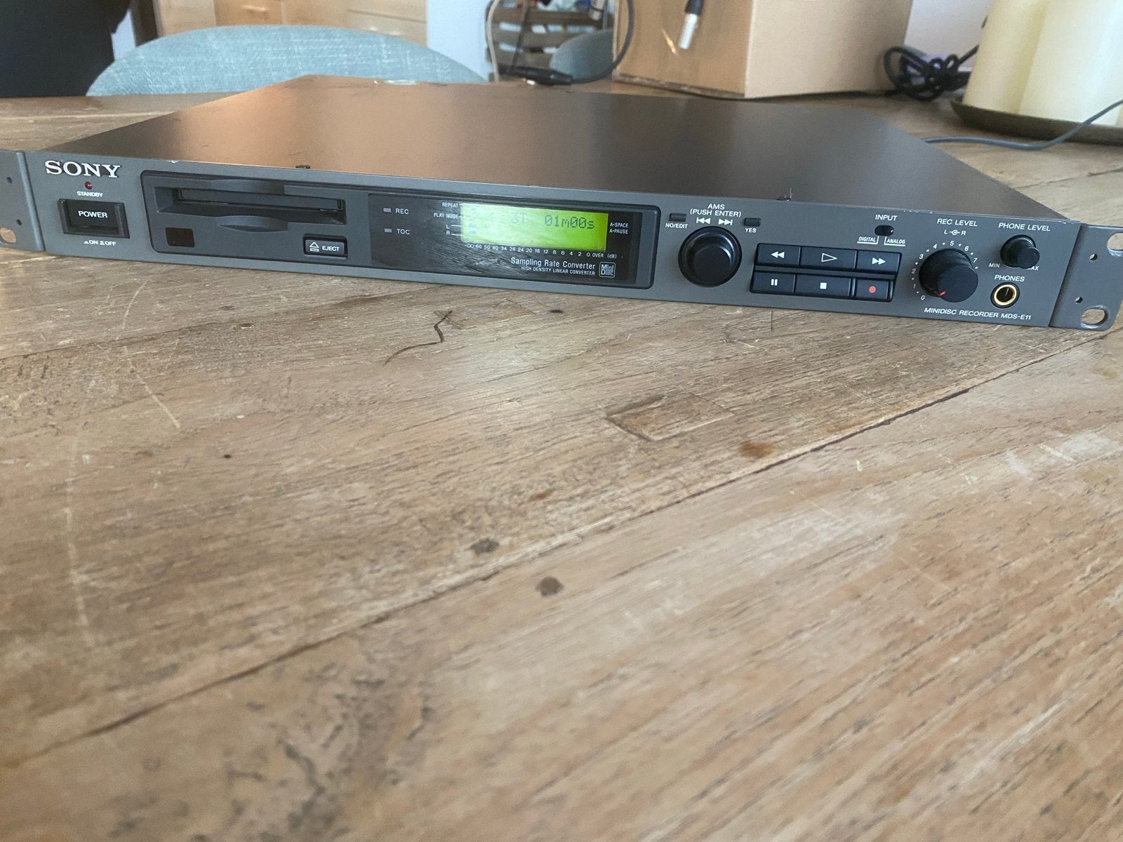 Sony MDS-E11 Professionele MiniDisc Recorder/Speler, Minidisc-speler, Ophalen of Verzenden, Nvt, Nvt