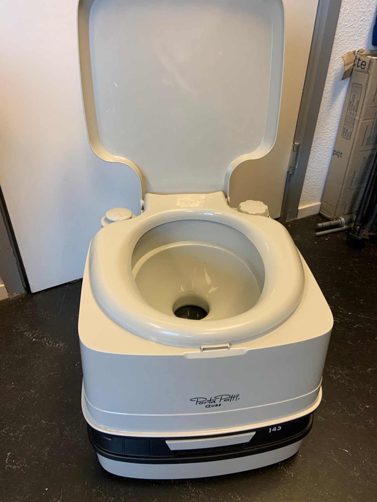Thetford Porta Potti Qube 145 - Draagbaar Toilet, Caravans en Kamperen, Ophalen of Verzenden, Gebruikt