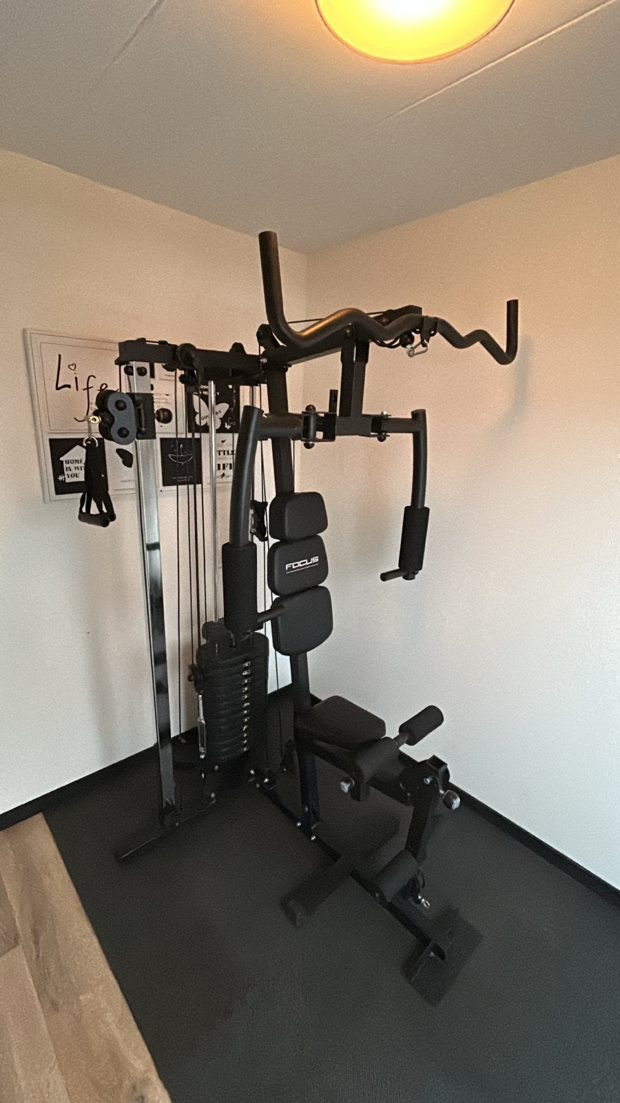 Focus fitness unit 6 multistation - homegym, Sport en Fitness, Ophalen, Gebruikt, Krachtstation, Armen
