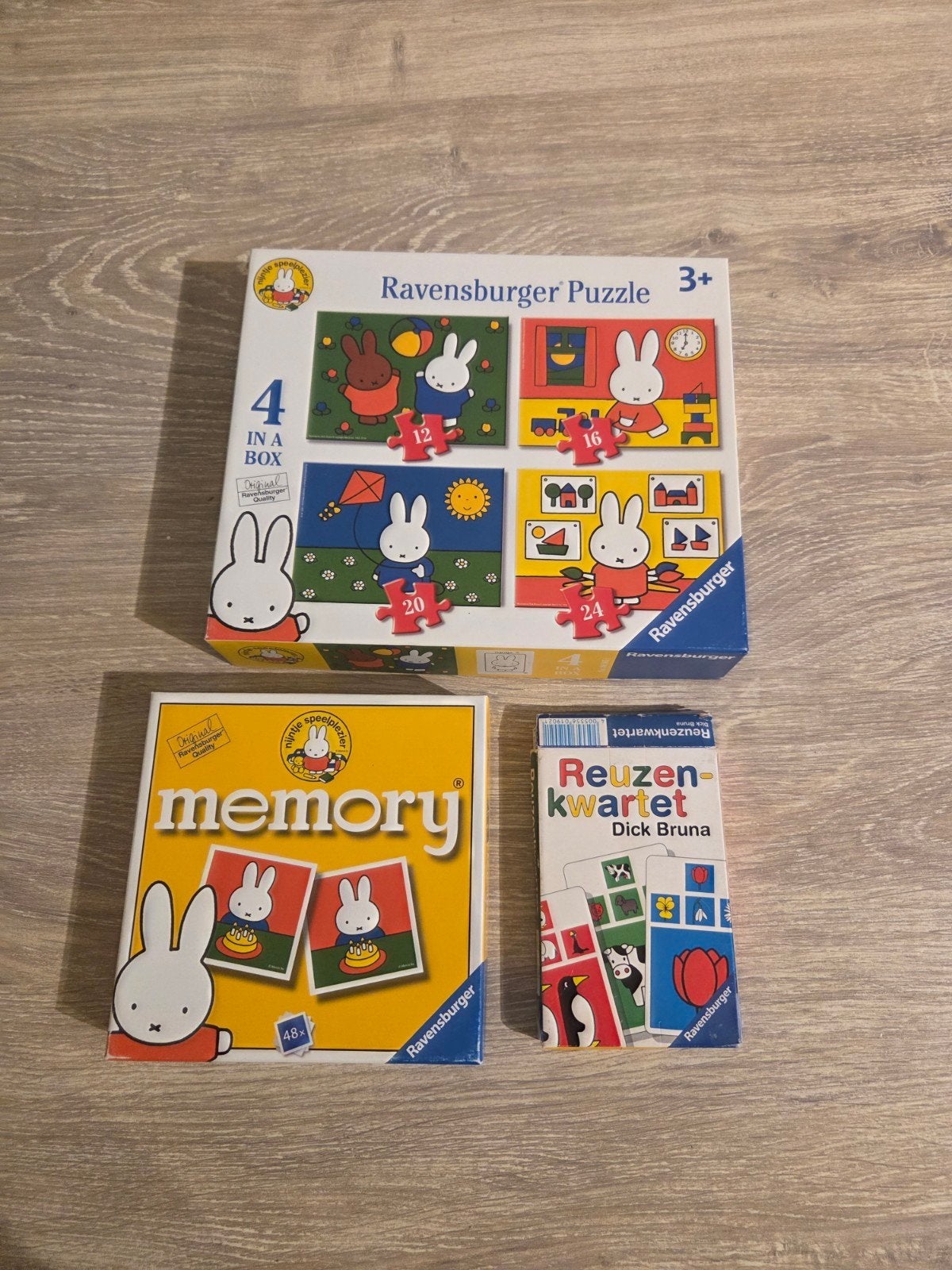 nijntje Puzzel, Memory en Kwartet Set, Ophalen of Verzenden