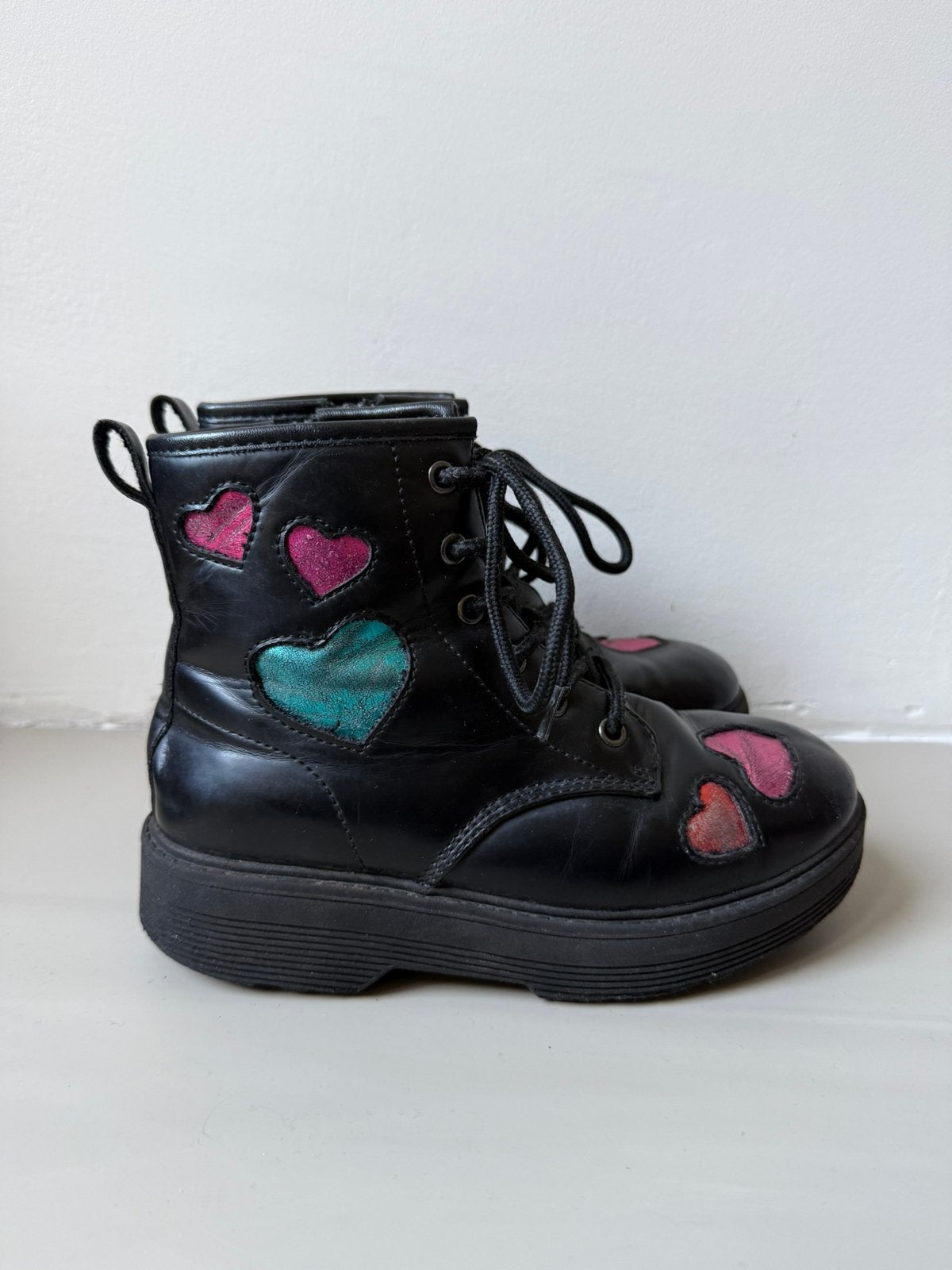 Skechers Gravlen Hi Metallic Heart Meisjes Laarzen maat 32, Gebruikt, Meisje, Ophalen of Verzenden, Laarzen