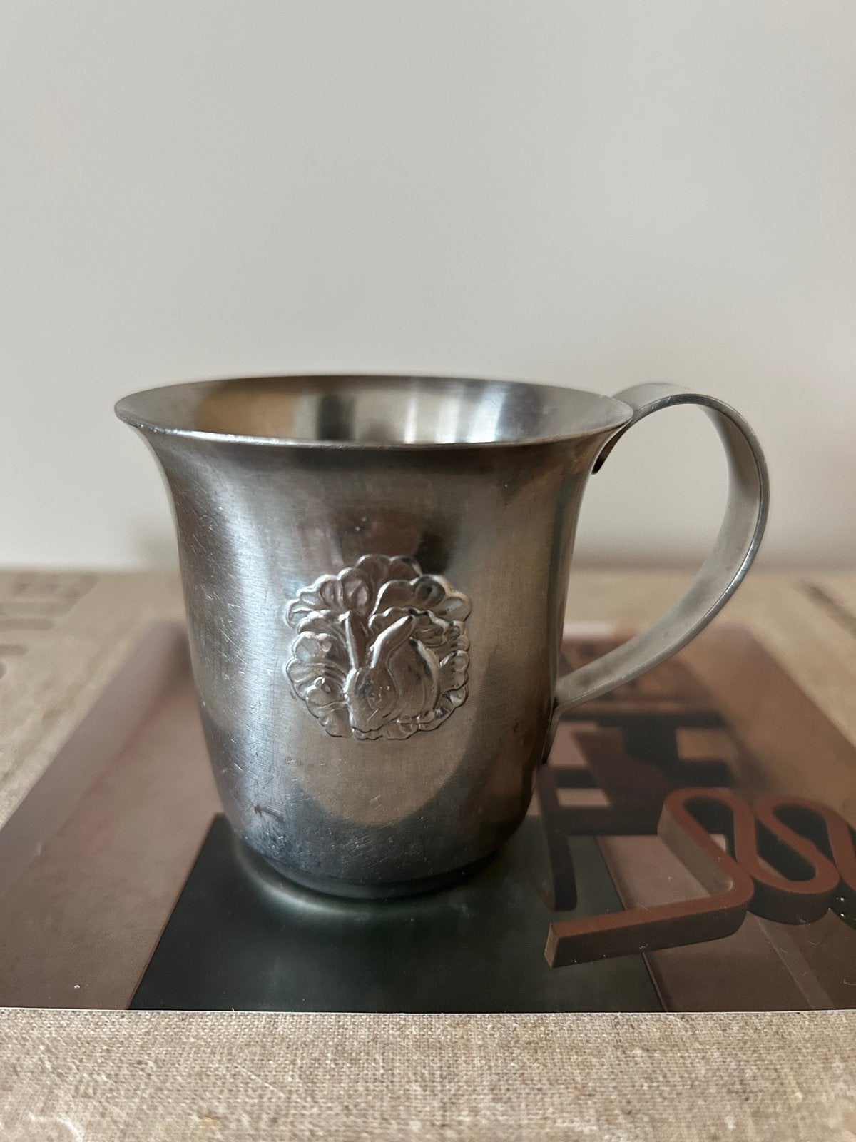 Vintage kinderbeker Gero Zilmeta | konijntje, Ophalen of Verzenden