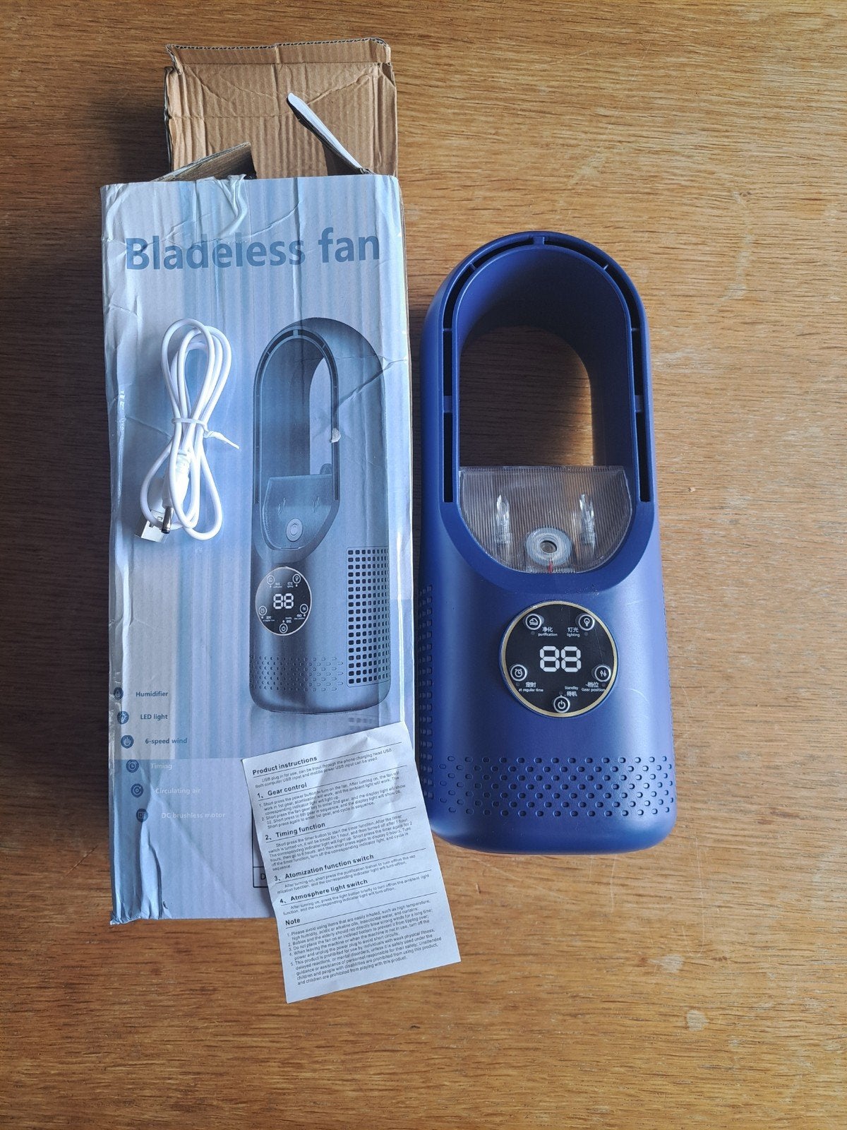 Nieuwe Bladeless Ventilator, Ophalen of Verzenden, Nieuw, Tafelventilator
