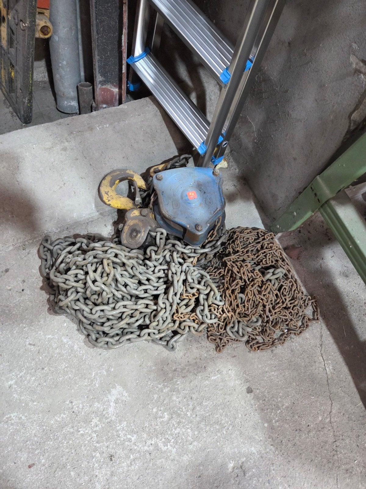 Kettingtakel 5 ton - Robuust en Betrouwbaar, Ophalen, Gebruikt, Handmatig