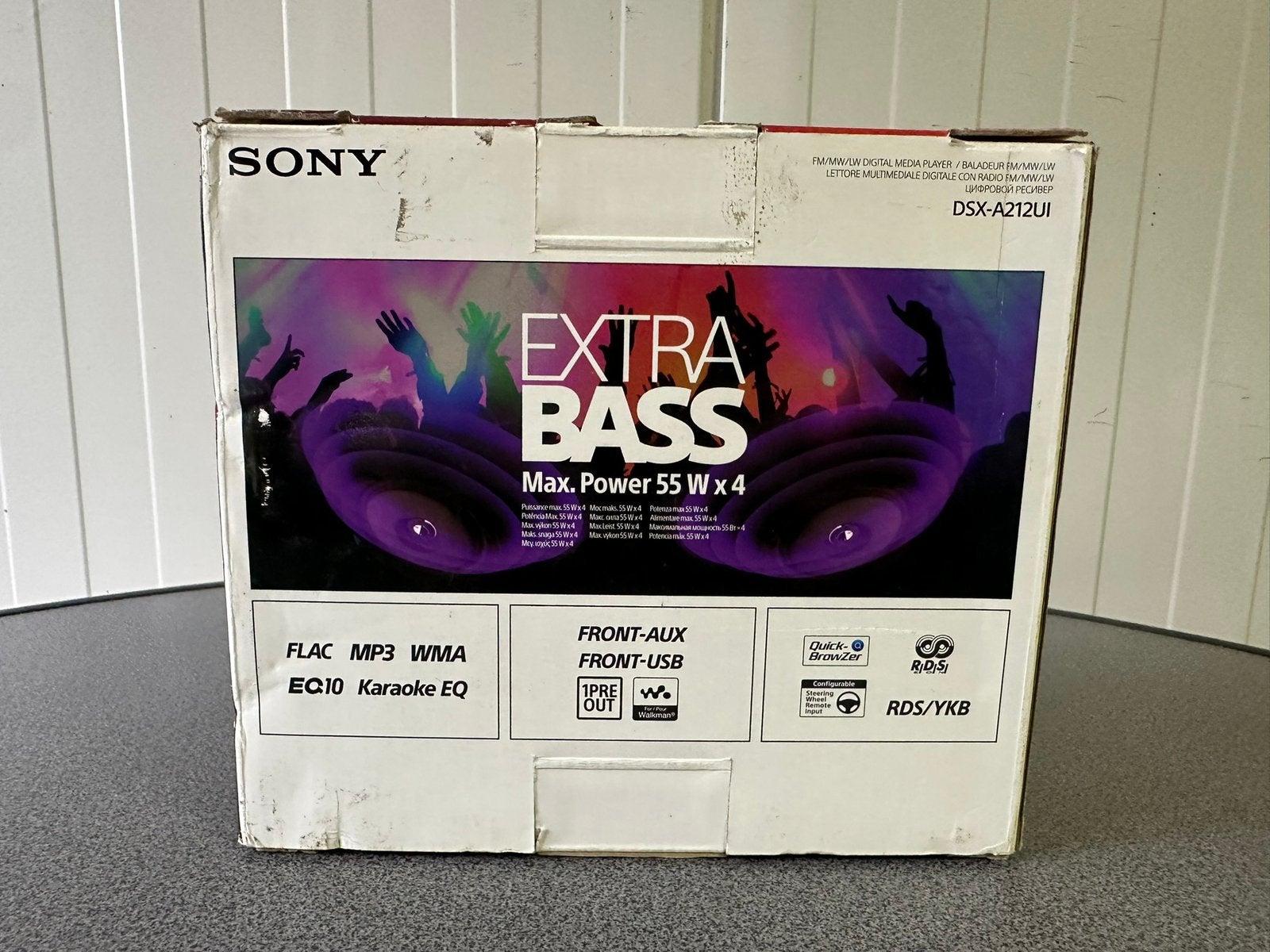 Sony DSX-A212UI autoradio met bass functie, Ophalen of Verzenden, Zo goed als nieuw