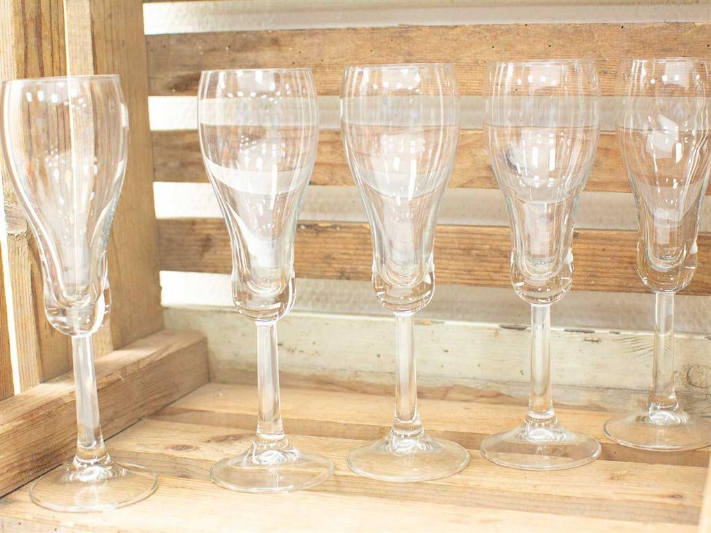5 delig wijnglazen 34788, Gebruikt, Ophalen of Verzenden, Bord(en), Wedgwood