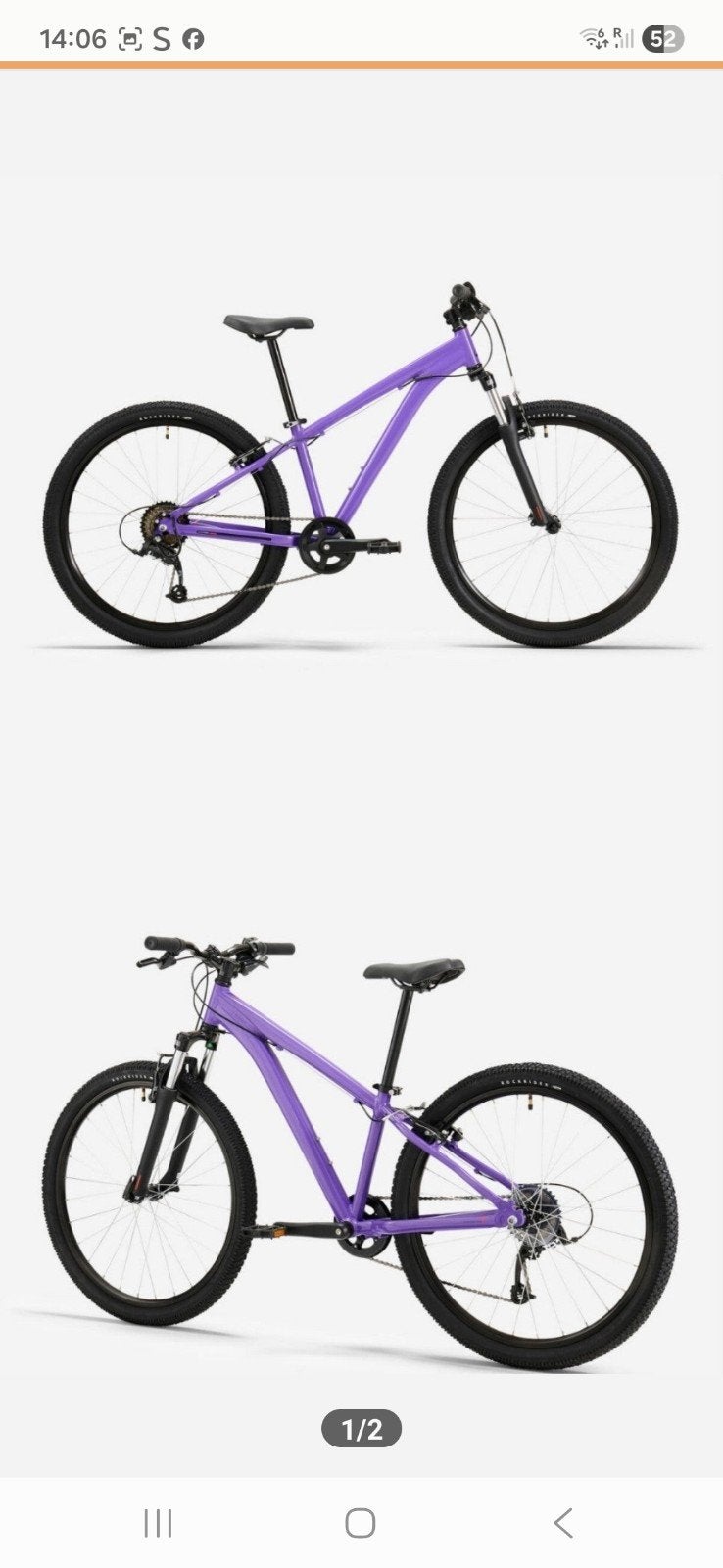 Gezocht: Rockrider mountainbike paars 26 inch, Ophalen, Zo goed als nieuw