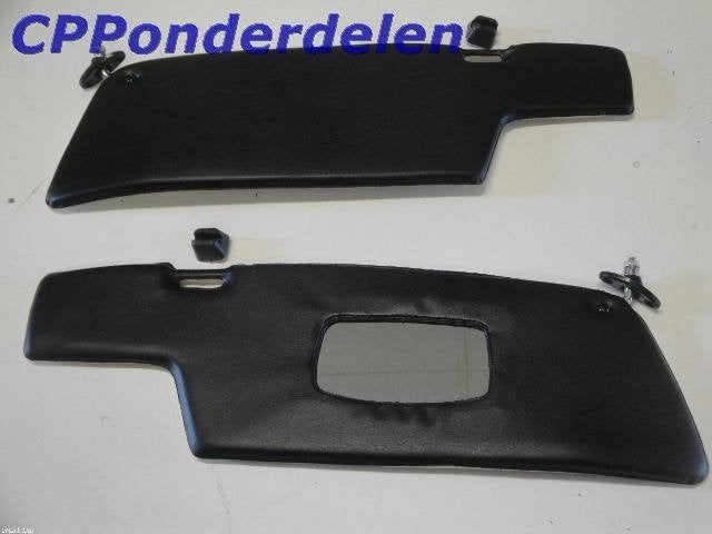 911422 Set zonnekleppen zwart/creme Porsche 911/912 coupe, Auto-onderdelen, Verzenden, ., Porsche, Nieuw