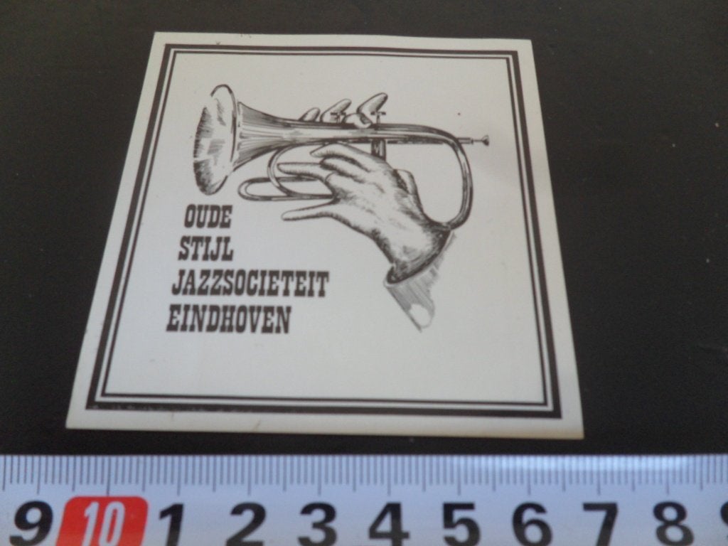 sticker EHV Oude stijk jazzsocieteit  Eindhoven *, Ophalen of Verzenden, Zo goed als nieuw