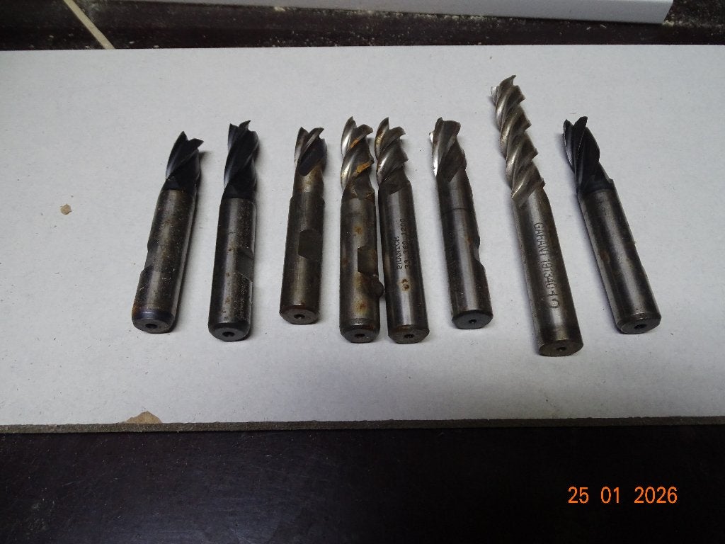 Frezen 8 stuks 3x gecoat, Doe-het-zelf en Verbouw, Ophalen of Verzenden, Gebruikt, Elektrisch, Overige soorten