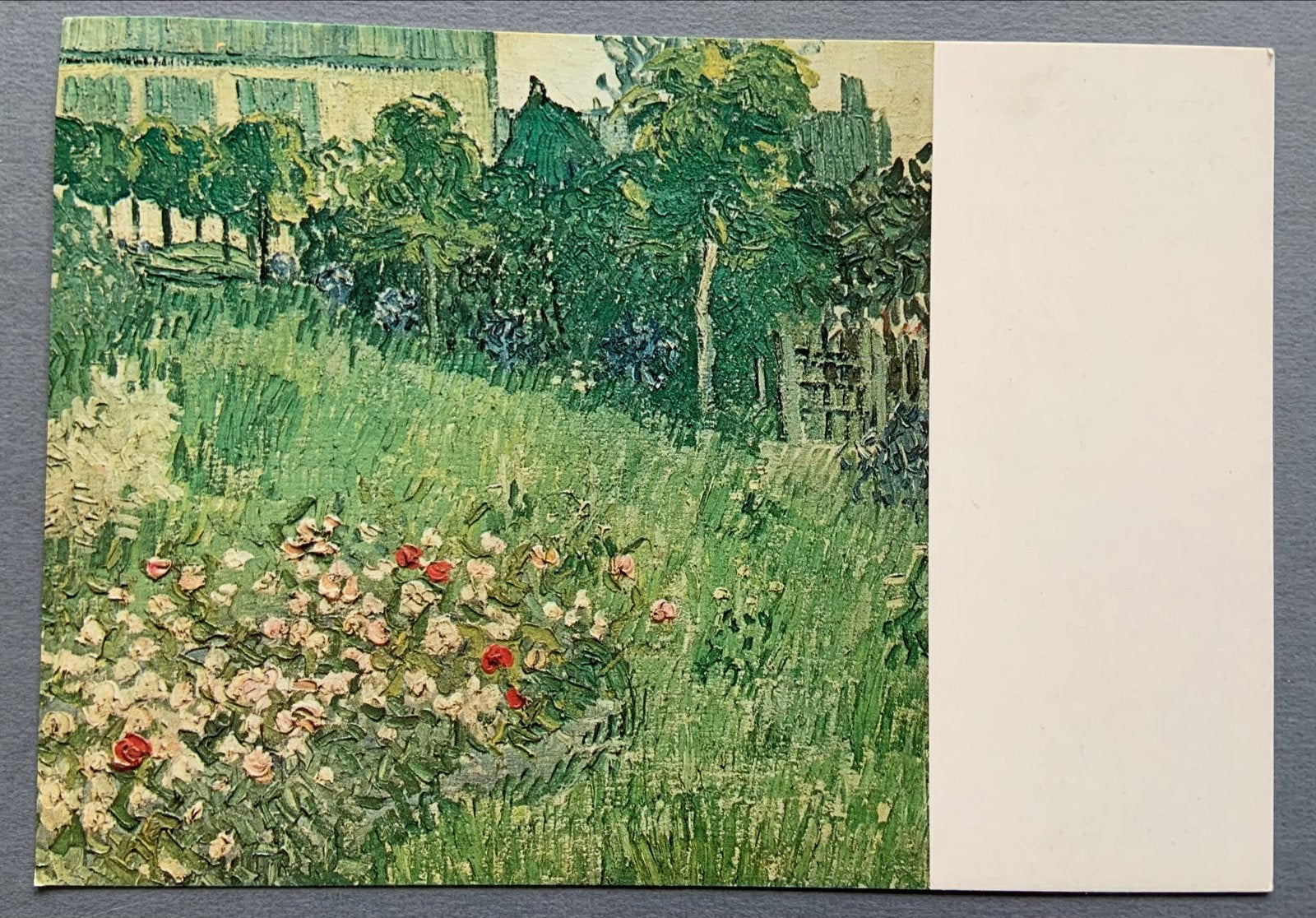 Ansichtkaart Vincent van Gogh - De Tuin van Daubigny, Ophalen of Verzenden, 1960 tot 1980, Ongelopen