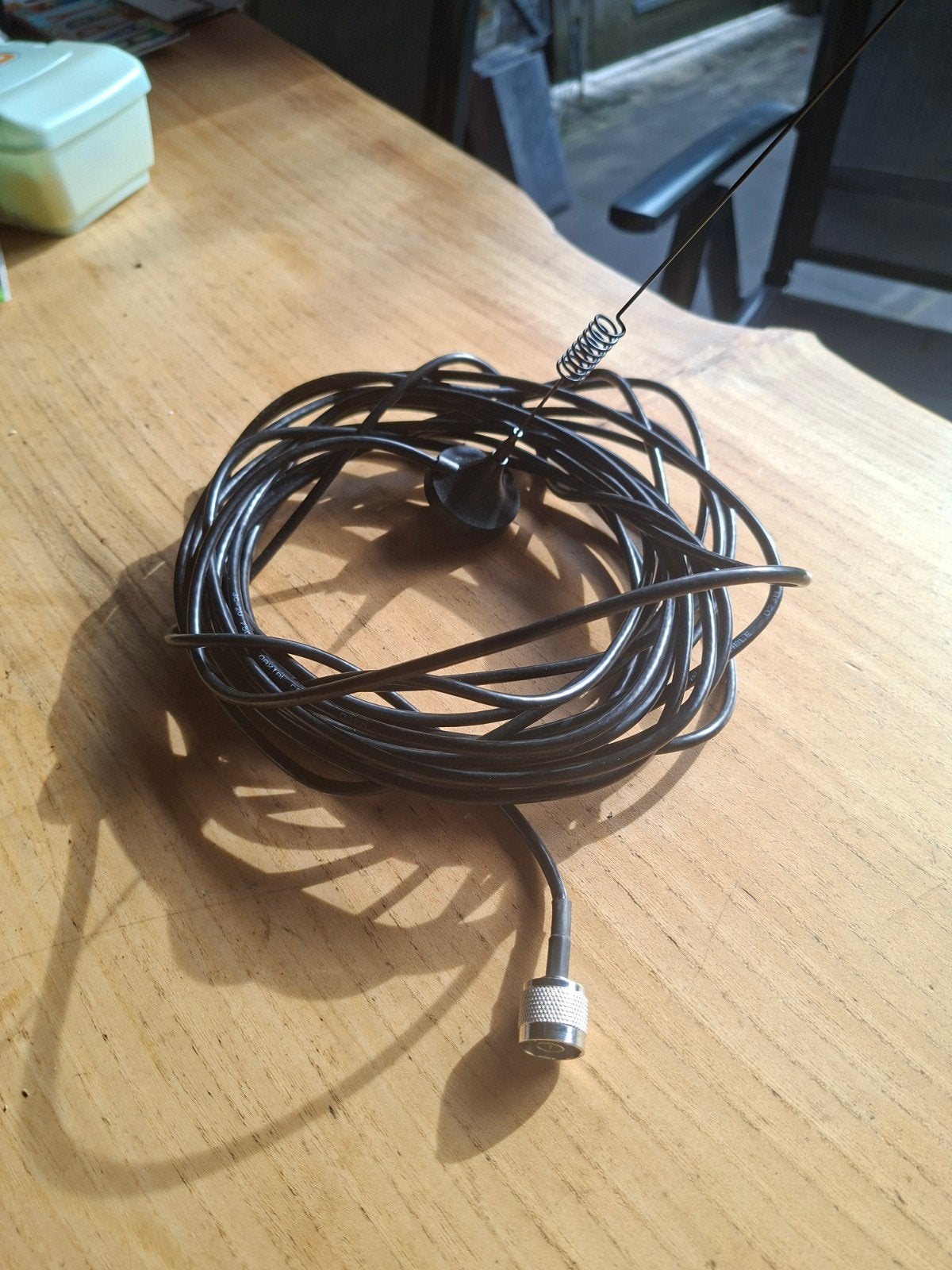 Dakantenne voor GSM met lange kabel, Ophalen of Verzenden, Gebruikt, Antenne