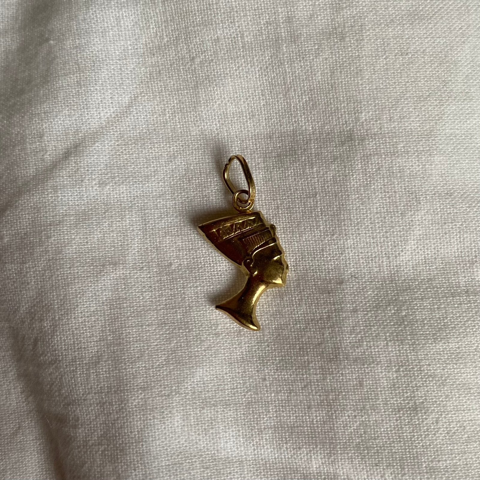 Vintage hanger bedel goud farao egypte 9k goud, Verzenden, Zo goed als nieuw, Goud, Overige merken
