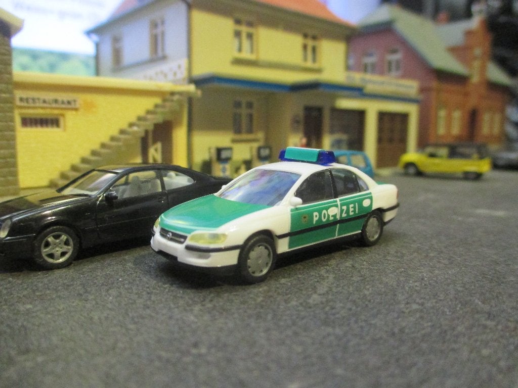 Opel Omega B - Herpa Polizei / Politie, Hobby en Vrije tijd, Ophalen of Verzenden, Gebruikt, Auto, Rietze