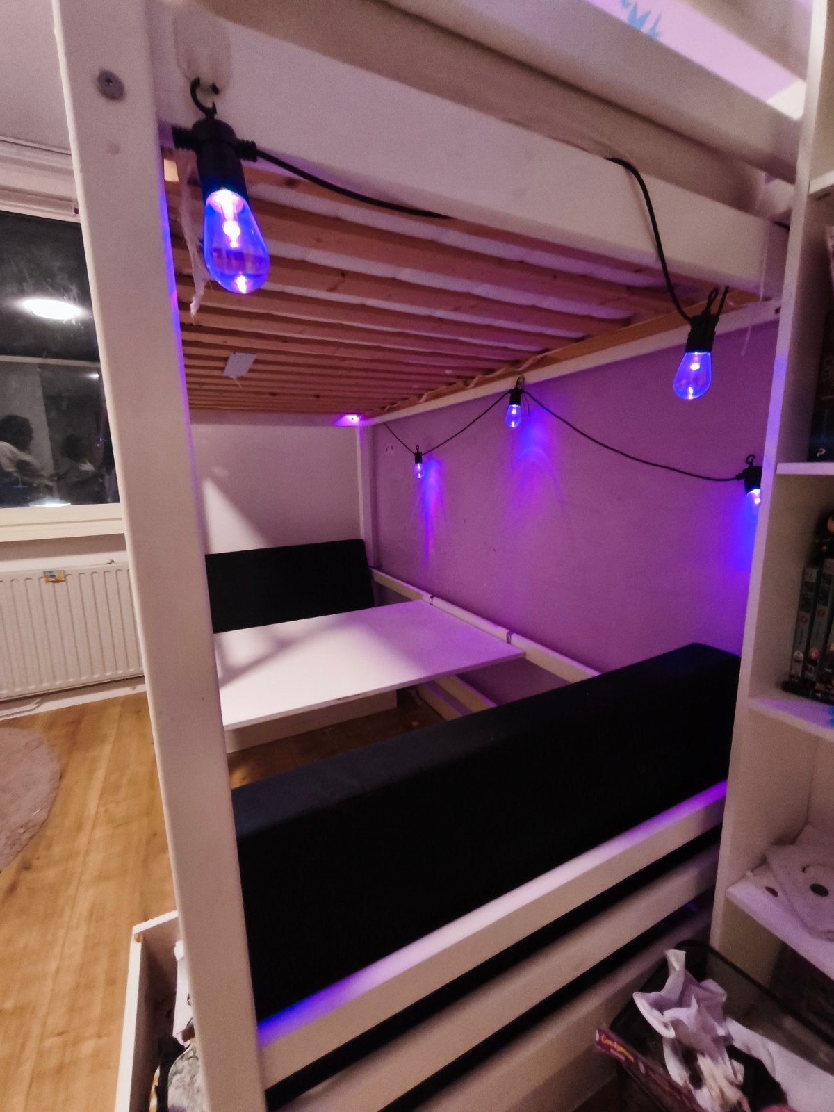 Hoppe Kids Eco Dream Bed - Hoogslaper met bureau en bank, Gebruikt, Eenpersoons, 160 tot 180 cm, Ophalen of Verzenden
