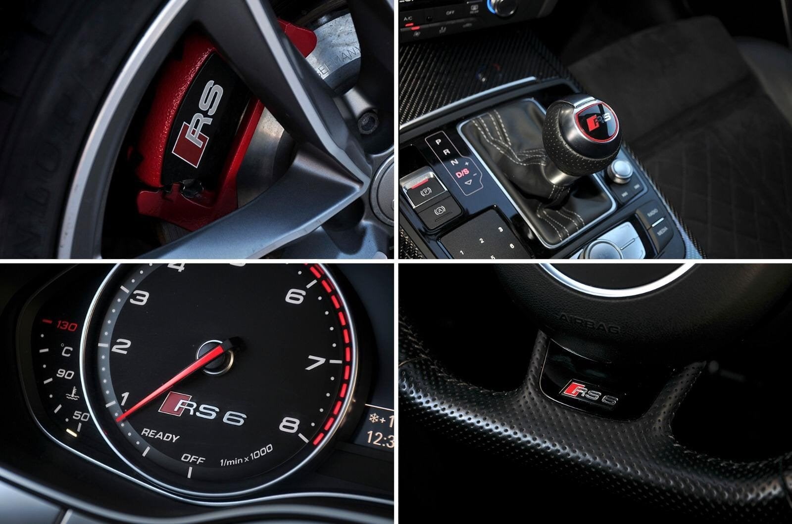 Audi RS6 4.0 445KW Quattro Avant 2015 Grijs, Auto's, Automaat, Alcantara, RS6, 10 km/l