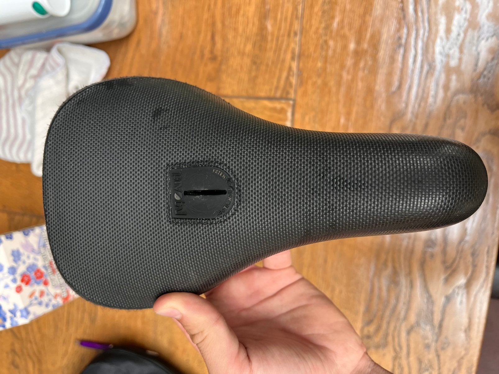 Bmx/mtb zadel met seatpost, Fietsen en Brommers, Fietsonderdelen, Gebruikt, BMX, Ophalen of Verzenden, Zadel
