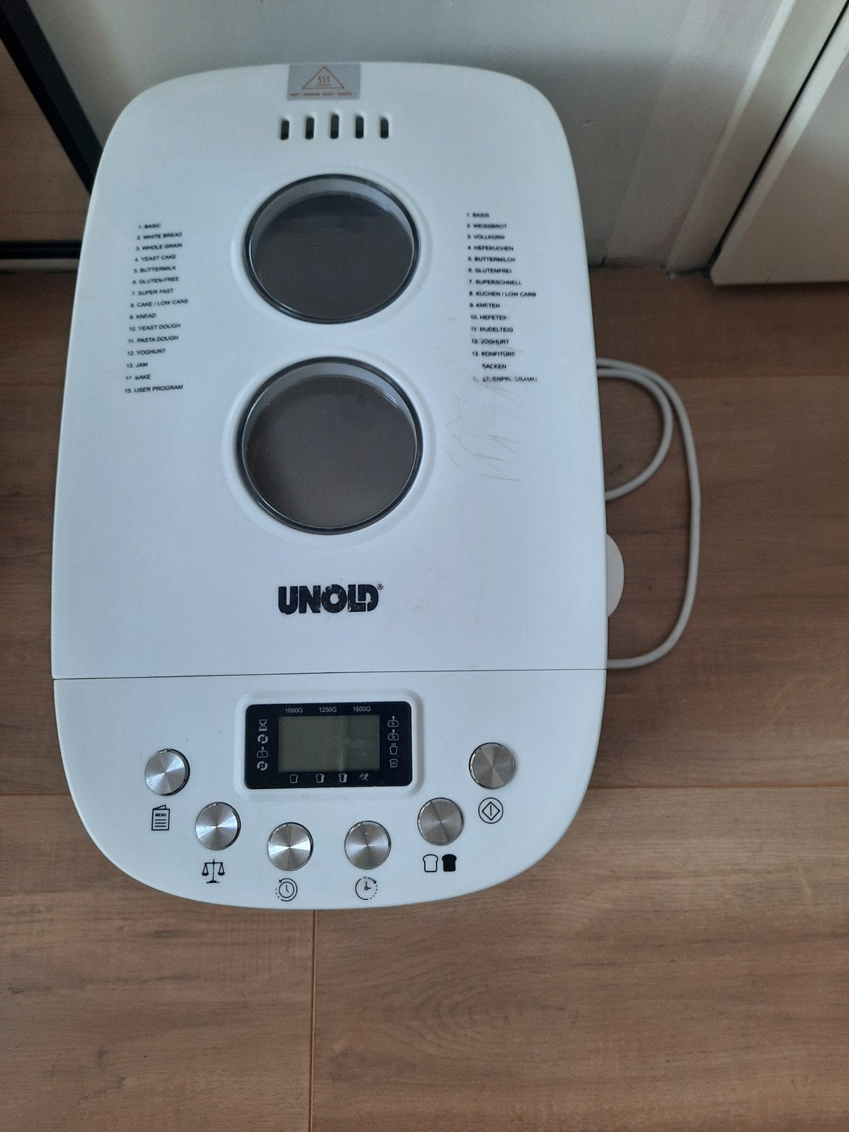 unold backmeister big, Witgoed en Apparatuur, Broodbakmachines, Ophalen, Zo goed als nieuw