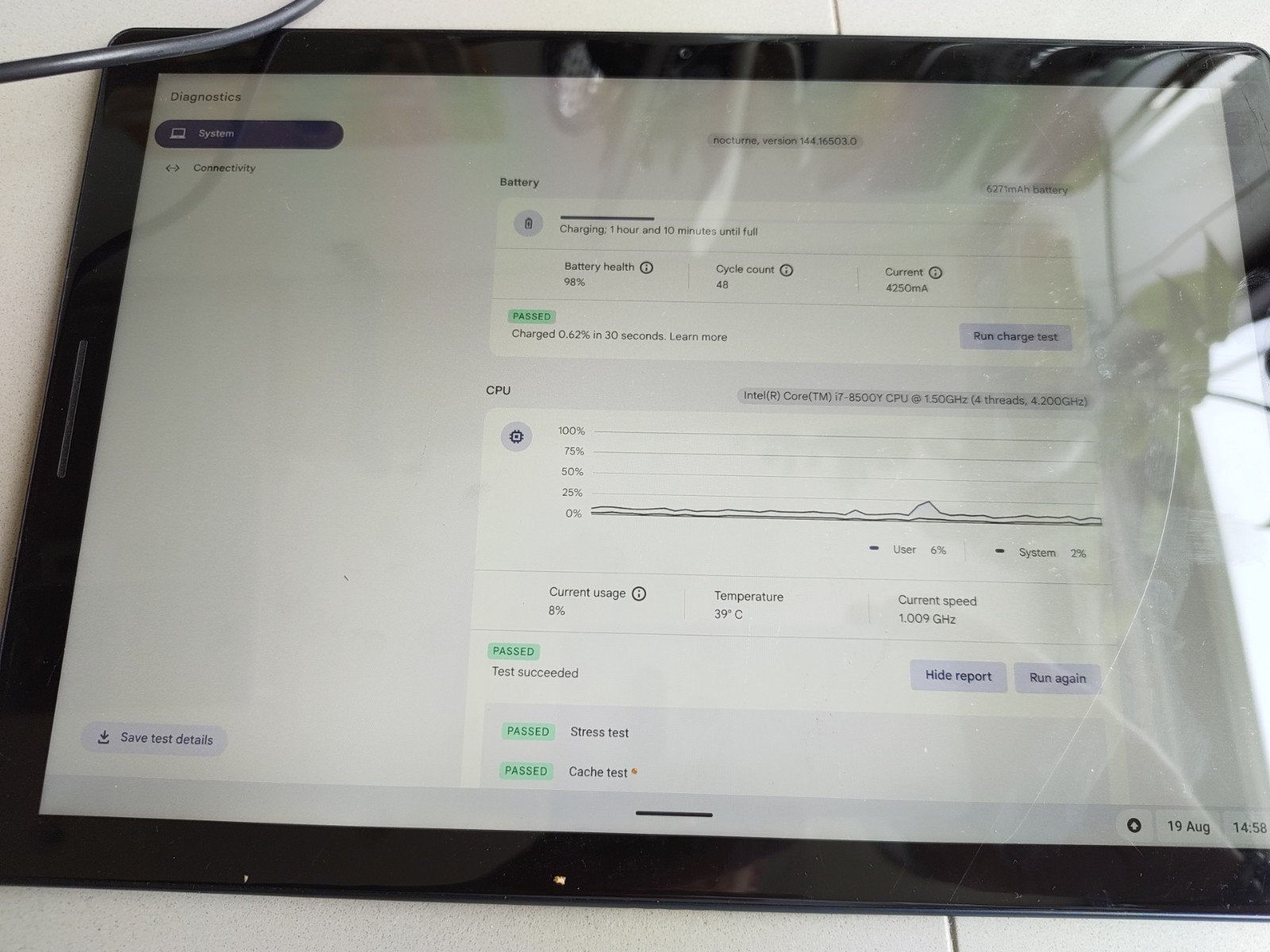 Google Pixel Slate (intel core i7-8500Y) 1.5 ghZ met Brydge, Computers en Software, Pixel Slate, 12 inch, Ophalen of Verzenden