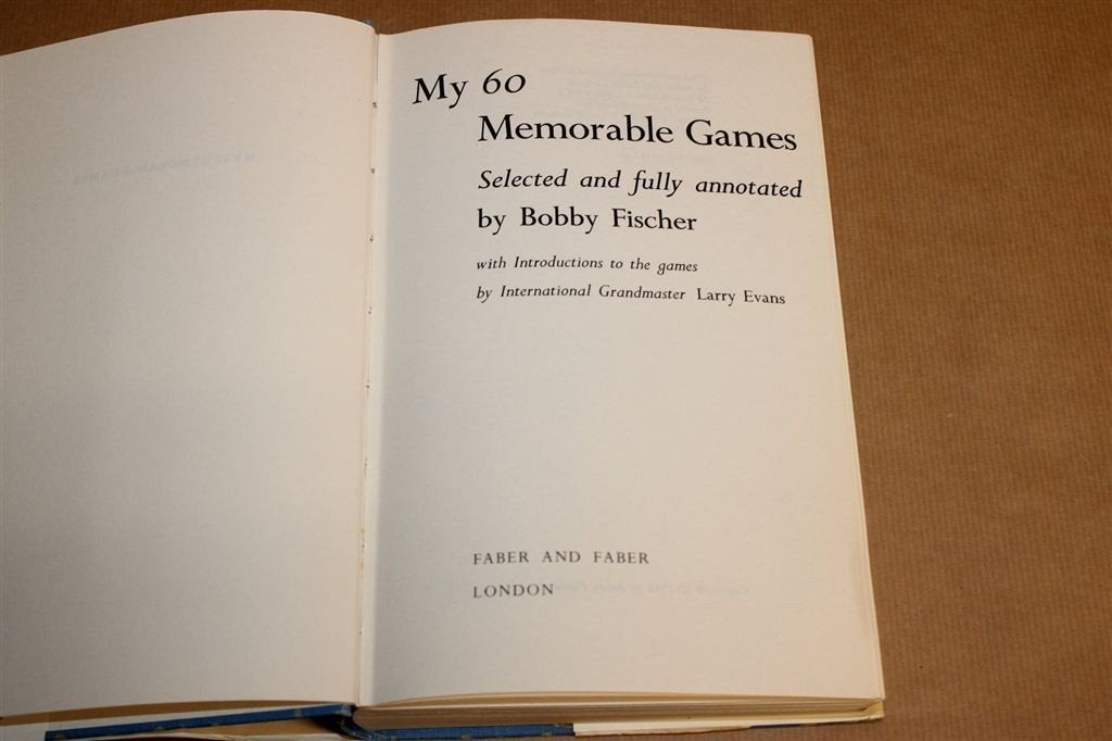 My 60 Memorable Games — Bobby Fischer, Schaken 1969, Ophalen of Verzenden, Gelezen, Overige onderwerpen