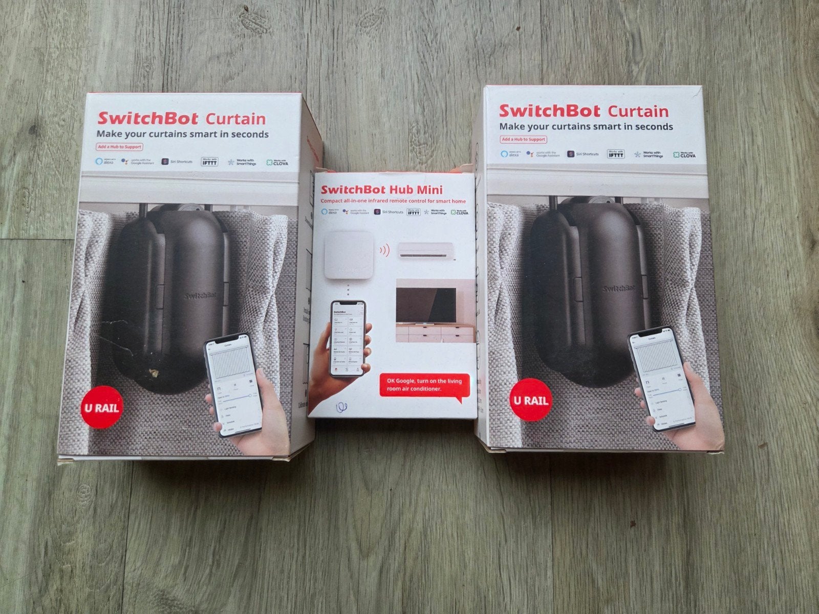 SwitchBot Curtains (2x) en Hub Mini, Ophalen of Verzenden, Nieuw