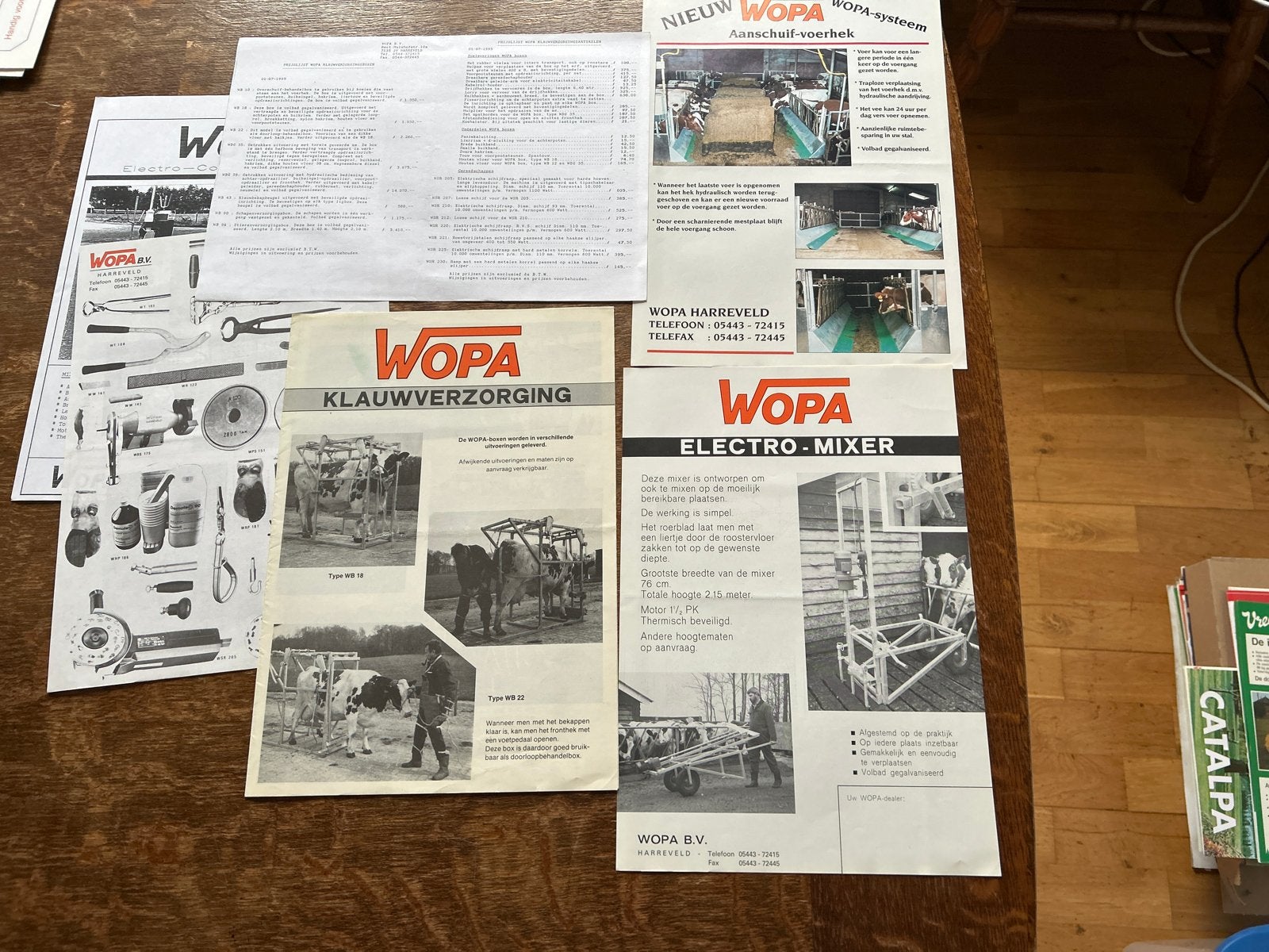 WOPA Landbouw Catalogus/Folders klauwverzorging, Ophalen of Verzenden, Gelezen, Catalogus