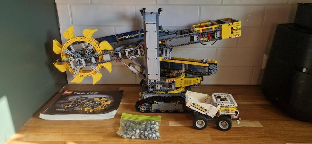 Lego 42055 bucket wheel technic, Ophalen of Verzenden, Zo goed als nieuw