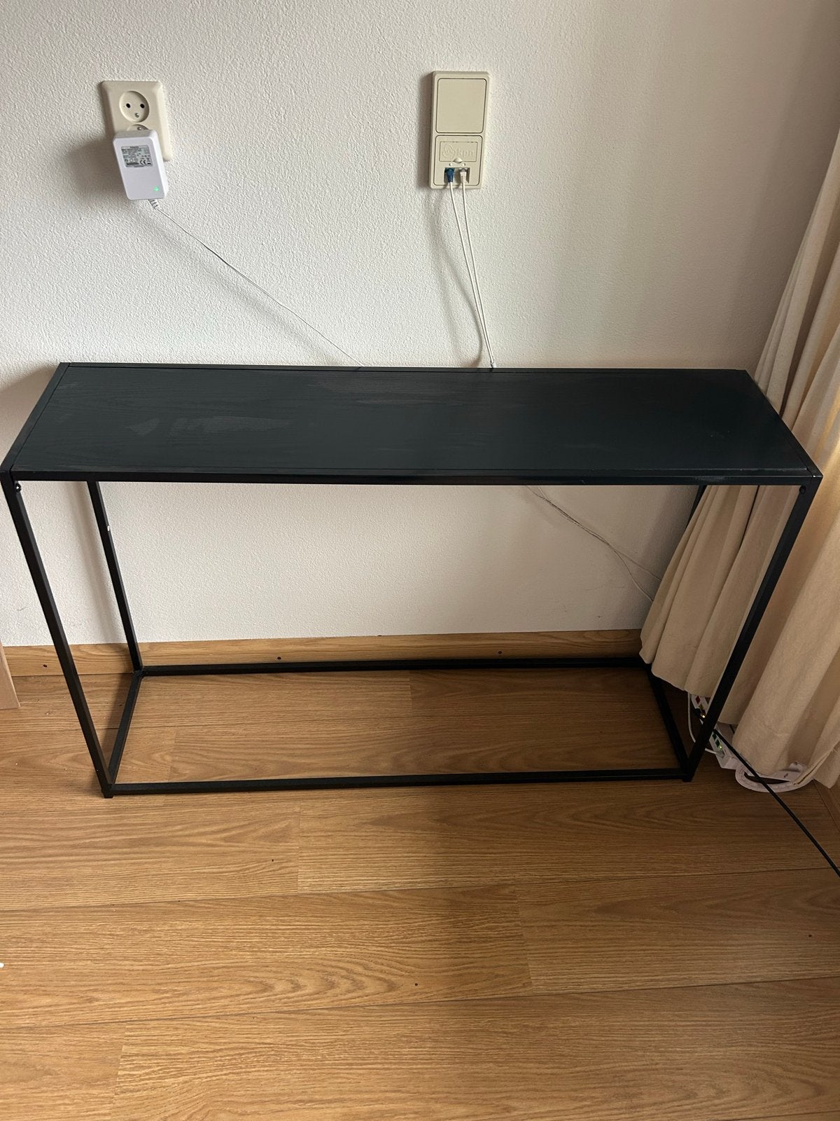 Stijlvolle Bijzettafel Zwart - 115x75 cm, Huis en Inrichting, Ophalen, Gebruikt, Metaal of Aluminium, 75 cm of meer