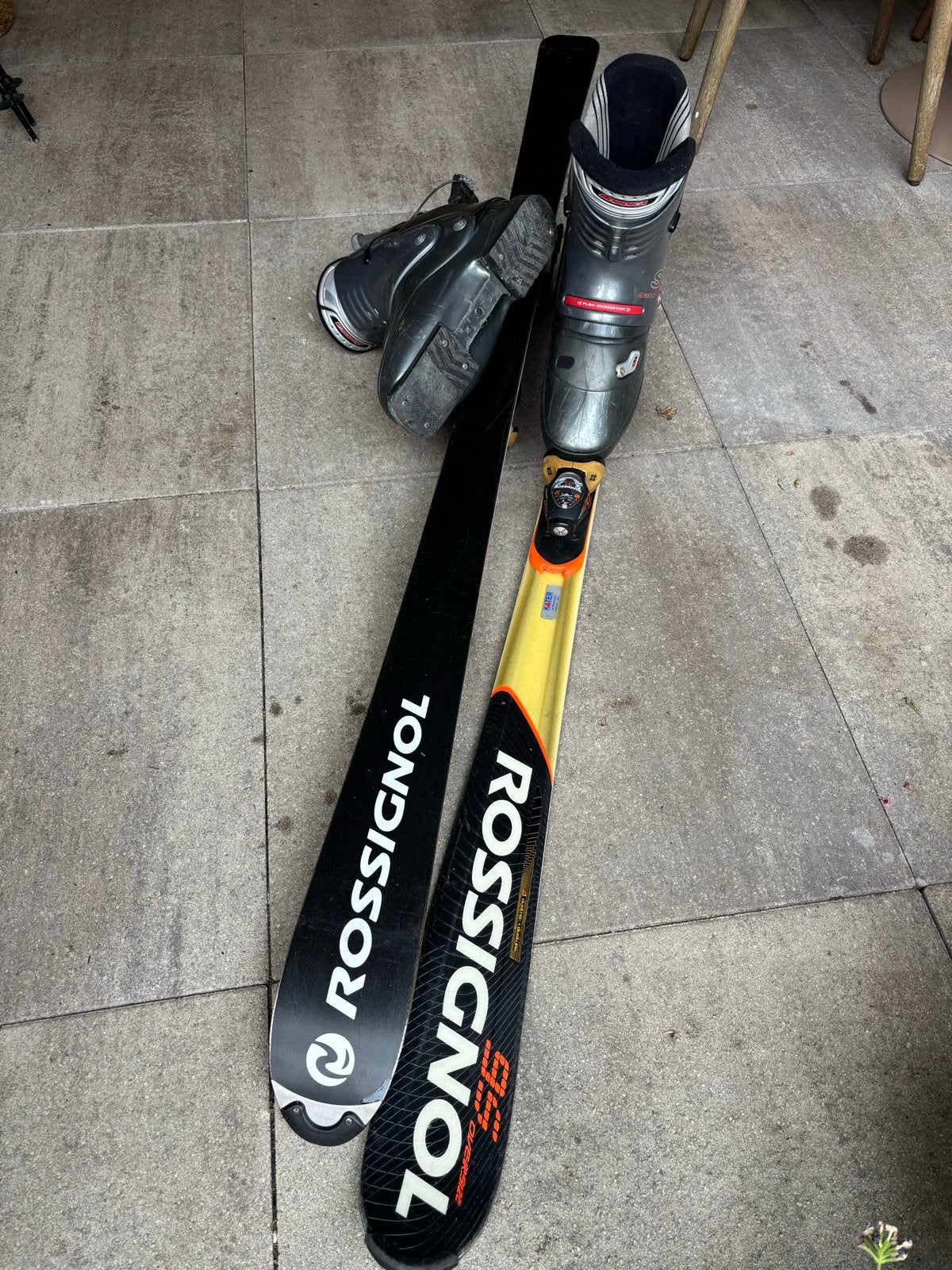 Rossignol Ski's met bindingen en skischoenen, Sport en Fitness, Skiën en Langlaufen, Ophalen, 160 tot 180 cm, Gebruikt, Rossignol
