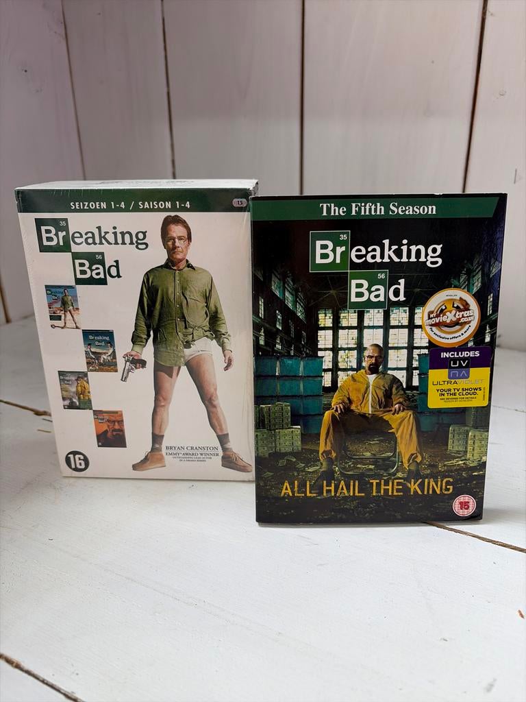Breaking Bad Seizoen 1-4 Boxset + Seizoen 5 DVD, Cd's en Dvd's, Dvd's | Tv en Series, Gebruikt, Drama, Boxset, Vanaf 16 jaar, Ophalen