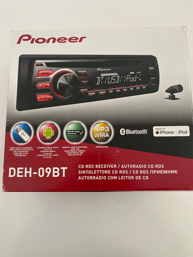 Pioneer DEH-09BT Autoradio met Bluetooth en USB, Ophalen of Verzenden, Zo goed als nieuw