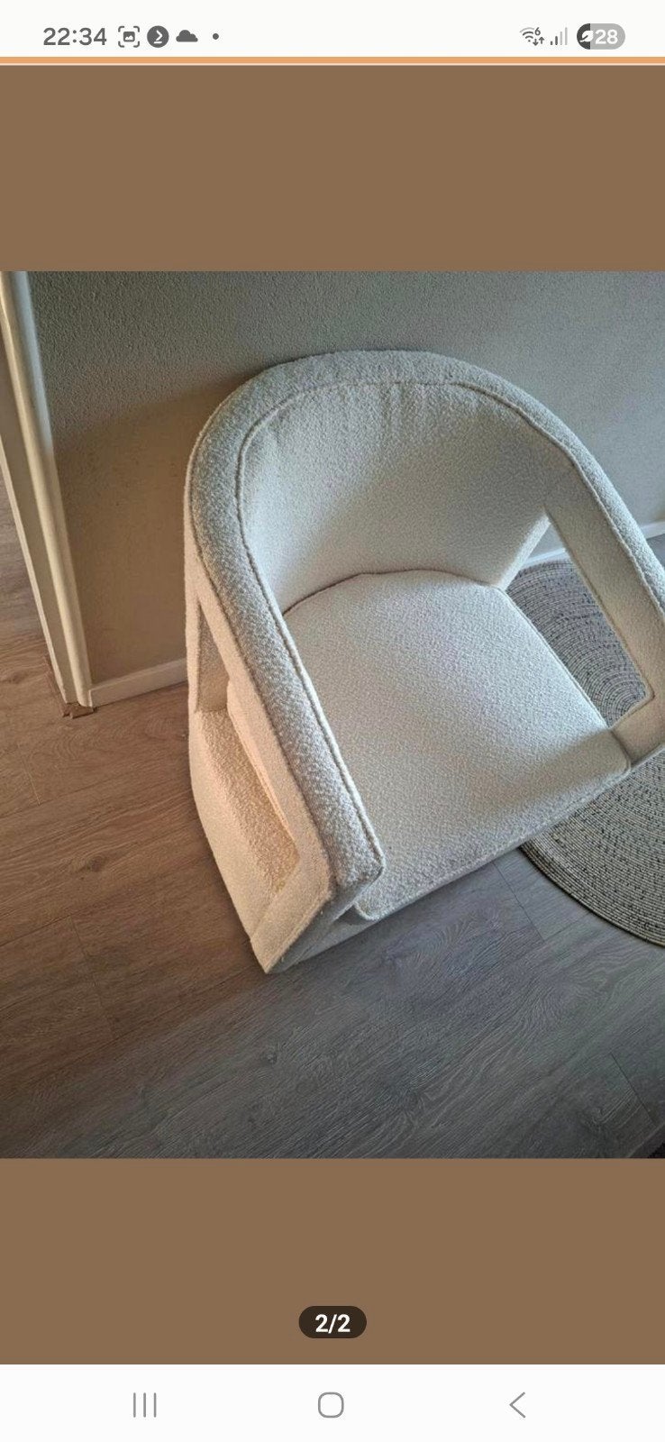 Draaibare fauteuil - Zo goed als nieuw, Ophalen, 75 tot 100 cm, Zo goed als nieuw, Stof
