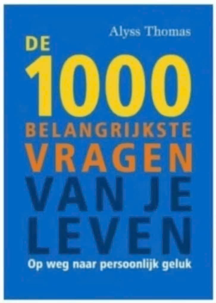 De 1000 belangrijkste vragen van je leven (Alyss Thomas), Ophalen of Verzenden, Zo goed als nieuw