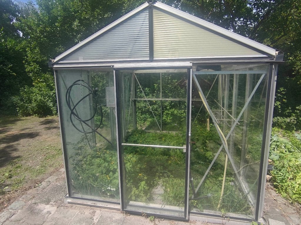Kas, tuinkas, voorzien van dubbel glas/kanaalplaat, Tuin en Terras, Kassen, Ophalen, Gebruikt, Kweekkas, Glas