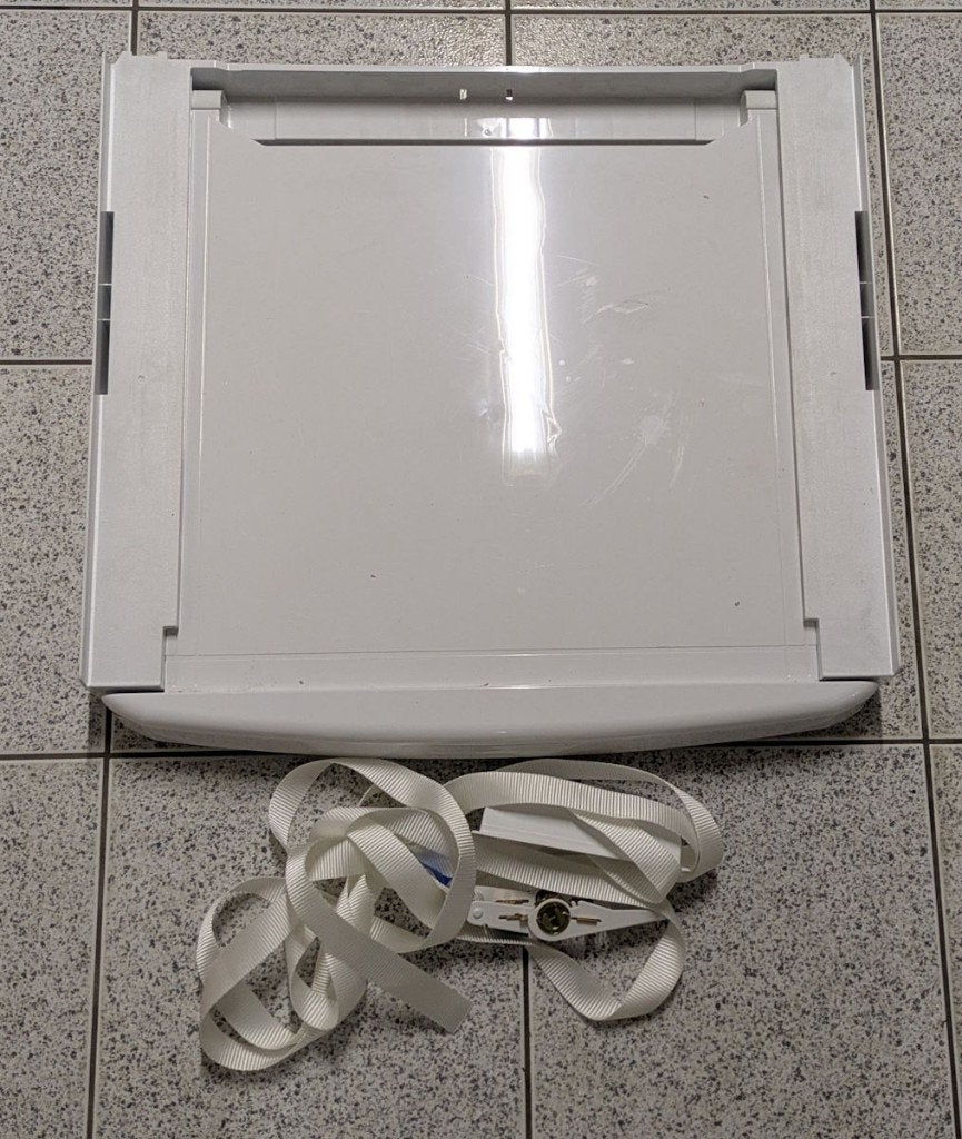 WPRO 2-in-1 stapelkit - tussenstuk was/droog, Ophalen, Gebruikt, 8 tot 10 kg, 1600 toeren of meer